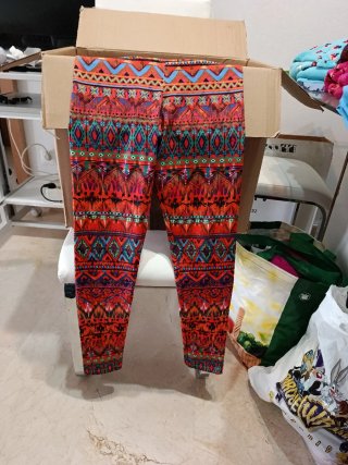 Pantalones Leggings colombiano Mujer Talla Única