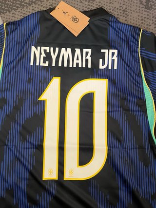 Camiseta Brasil Jordan Neymar #10 Negra Nueva