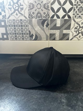 Gorra Prada Negra Nylon/Algodón