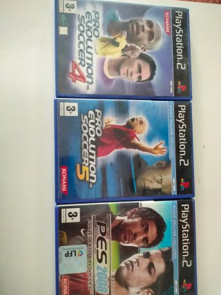 Lote 3 Juegos PS2: PES 4, 5 y 2008