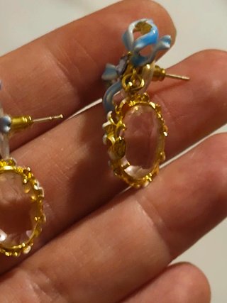Pendientes Les Néréides Esmaltados Flores y Lazos