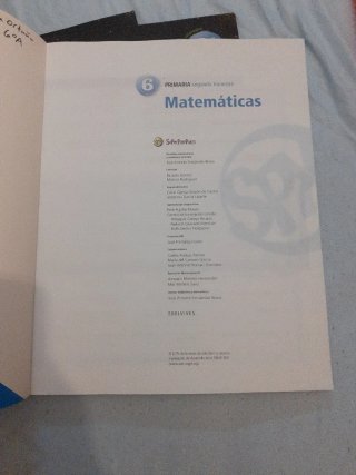 Matemáticas 6 Primaria
