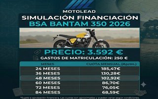 BSA BANTAM 350 2026 Desde 68,59€ al mes
