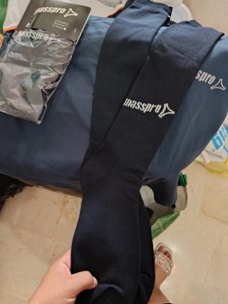 Camiseta Masspro Azul y Blanca