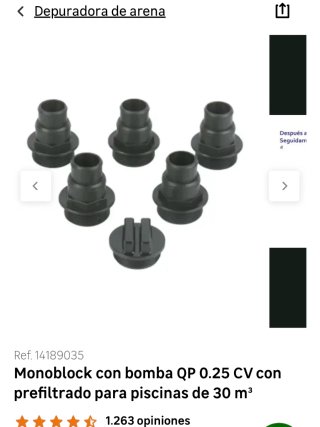 Bomba depuradora arena 0.25 CV