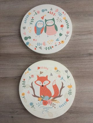 Cuadros infantiles de lienzo (2 uds)