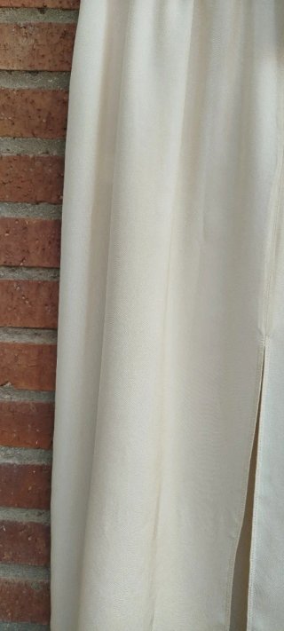 Falda larga beige