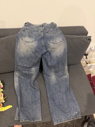 Pantalones vaqueros con pedrería Talla XS
