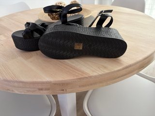 Sandalias de plataforma negras mujer sin estrenar
