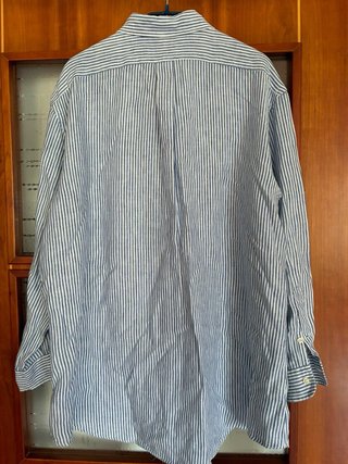 Camisa Ralph Lauren Rayas Azul y Blanca