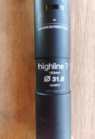 Tija Crankbrothers *NUEVA* Highline 7 31,6mm 150mm