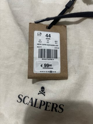 Zapatillas Scalpers Talla 44