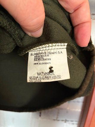 Chaleco Burberry Lana Marrón y Verde