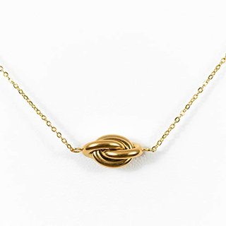 Collar dorado tres anillos L'intention NUEVO