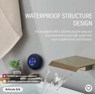 Altavoz Bluetooth para ducha