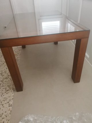 Mesa salón extensible 140-200cm madera y 90de anch
