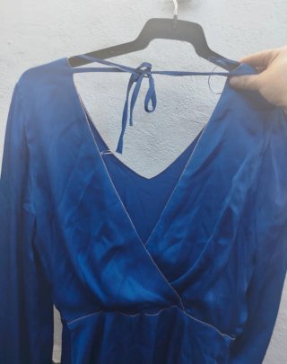 Vestido corto azul Naf Naf Kamila