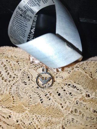 Bragas Emporio Armani Beige Encaje