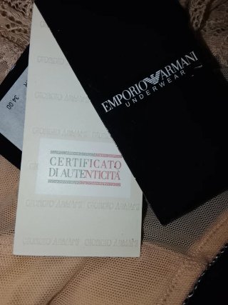 Bragas Emporio Armani Beige Encaje