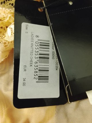 Bragas Emporio Armani Beige Encaje