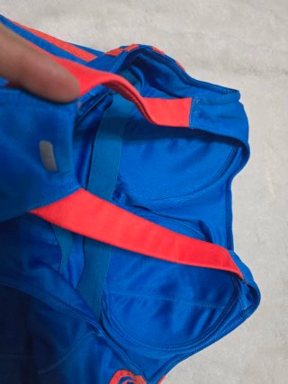 Camiseta Adidas Climalite Talla S Azul Naranja