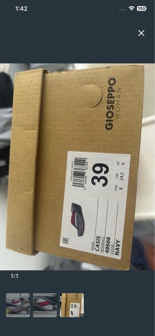Gioseppo Cuña Rayas Talla 39 NUEVO