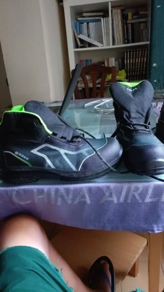 Botas de seguridad Base negras y verdes