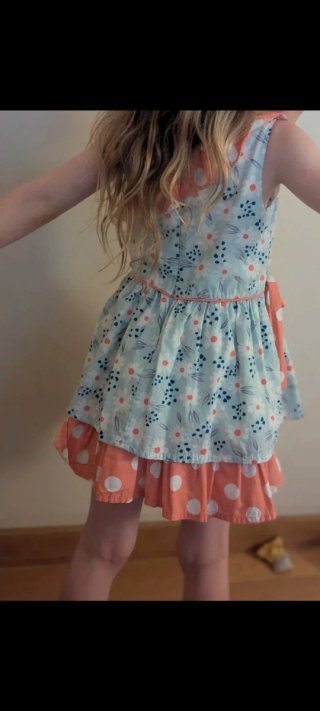 Vestido infantil estampado flores