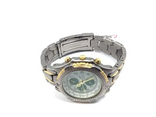 reloj pulsera caballero nashy quartz cronógrafo titanium