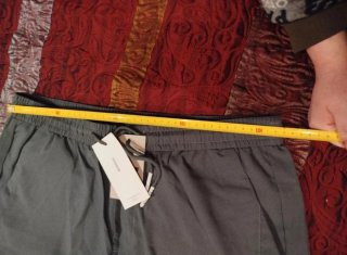 Pantalón gris oscuro hombre talla 36