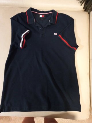 Polo Tommy Hilfiger XL Azul marino m/corta