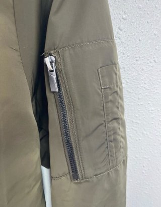 Chaqueta Bomber Zara Verde Talla M