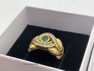 anillo oro 18k con piedra