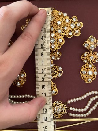 Aderezo Fallera Oro Niña completo