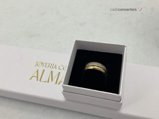 anillo oro 18k con piedra