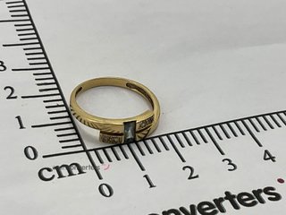 anillo oro 18k con piedra