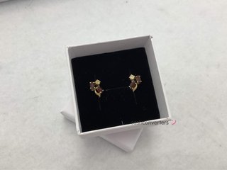 pendientes oro 18k con piedra
