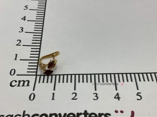 pendientes oro 18k con piedra