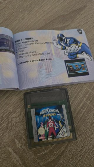 Power Rangers Rescue Game Boy Color + Manual