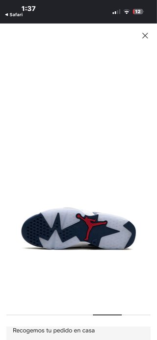 Zapatillas Air Jordan 6 Blancas y Azul Marino