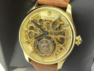 reloj pulsera caballero lanscotte tourbillon