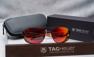 Gafas de sol TAG Heuer Naranja y Rojo