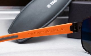 Gafas de sol TAG Heuer Naranja y Rojo