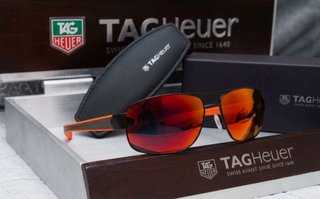Gafas de sol TAG Heuer Naranja y Rojo