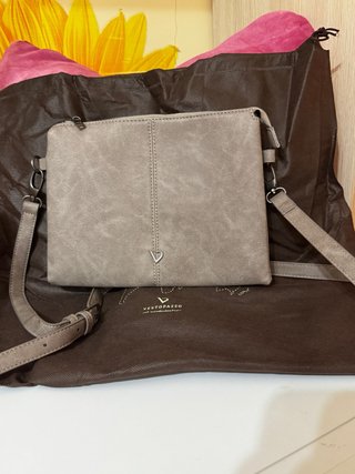Borsa a tracolla grigio/marrone