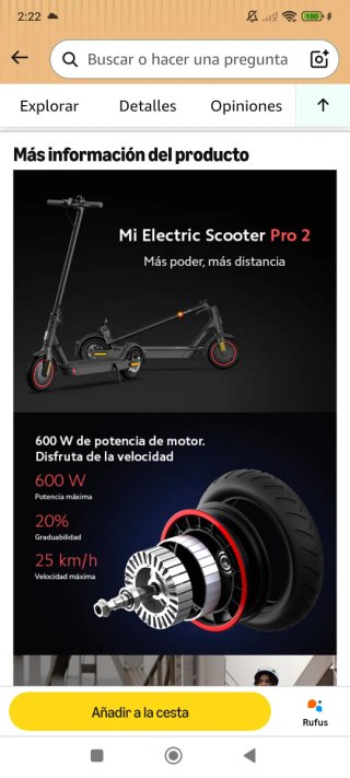 Patinete eléctrico Xiaomi Pro 2 con funda y casco