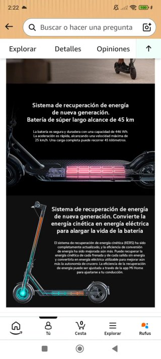 Patinete eléctrico Xiaomi Pro 2 con funda y casco
