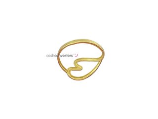 anillo oro 18k con piedra con circonita t. 13 (16,88 mm)