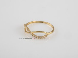 anillo oro 18k con piedra con circonita