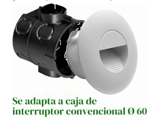 Luz LED Escalera Aluminio 230V 2W